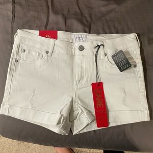 Celebrity pink white shorts